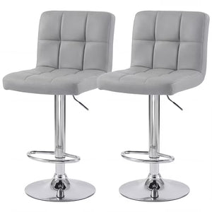 CONCETTA Bar Stool 2 Piece Set, Swivel Liftable Counter Stool, Simple with Backrest, Kitchen Bar Stools