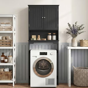 CONCETTA Over The Toilet Cabinet for Bathroom, Space Saver Storage with Quiet Magnetic Doors & Adjustable Bottom Stabilizer