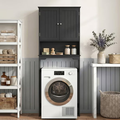 CONCETTA Over The Toilet Cabinet for Bathroom, Space Saver Storage with Quiet Magnetic Doors & Adjustable Bottom Stabilizer