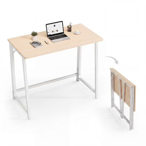 CONCETTA Lightweight Folding Desk 31.5", Space Saving Workstation, Portable Computer Table for Small Home Office & RV, Easy Set Up