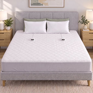 CONCETTA Heating Mattress Topper, 10 Heating Levels with Overheat Protection and Timing