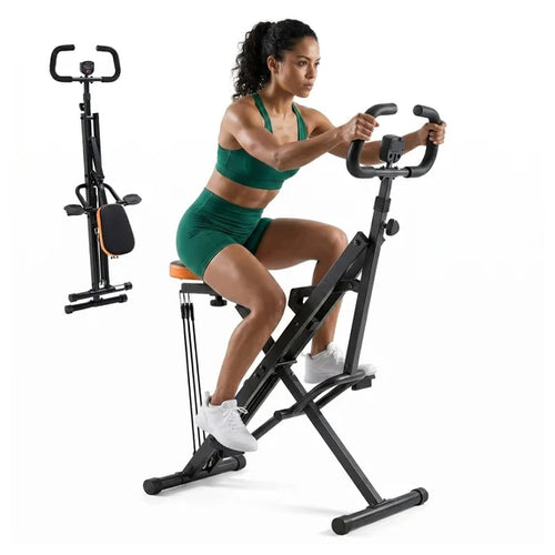 CONCETTA Row Ride Glute & Leg Trainer, LCD Display, Foldable Squat Assist, Adjustable Resistance for Home Full Body Workout