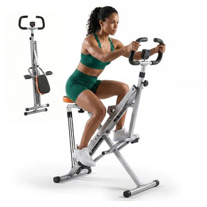 CONCETTA Row Ride Glute & Leg Trainer, LCD Display, Foldable Squat Assist, Adjustable Resistance for Home Full Body Workout