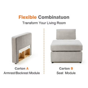 CONCETTA Convertible Sleeper Sofa Bed - Modular Sectional Sofa Set for Living Room, for office, living room, bedroom