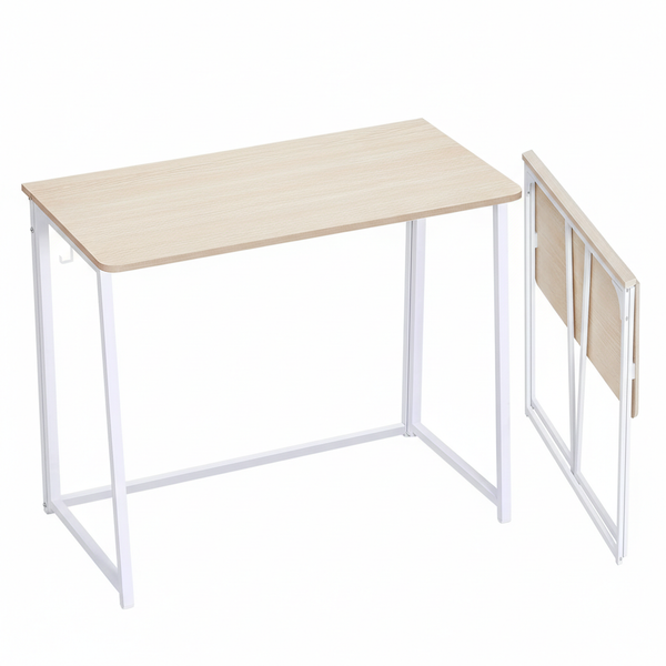 CONCETTA Lightweight Folding Desk 31.5", Space Saving Workstation, Portable Computer Table for Small Home Office & RV, Easy Set Up