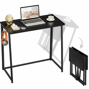 CONCETTA Lightweight Folding Desk 31.5", Space Saving Workstation, Portable Computer Table for Small Home Office & RV, Easy Set Up