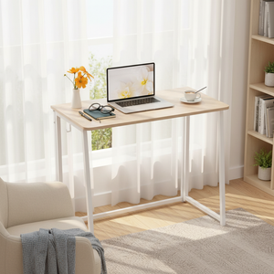 CONCETTA Lightweight Folding Desk 31.5", Space Saving Workstation, Portable Computer Table for Small Home Office & RV, Easy Set Up