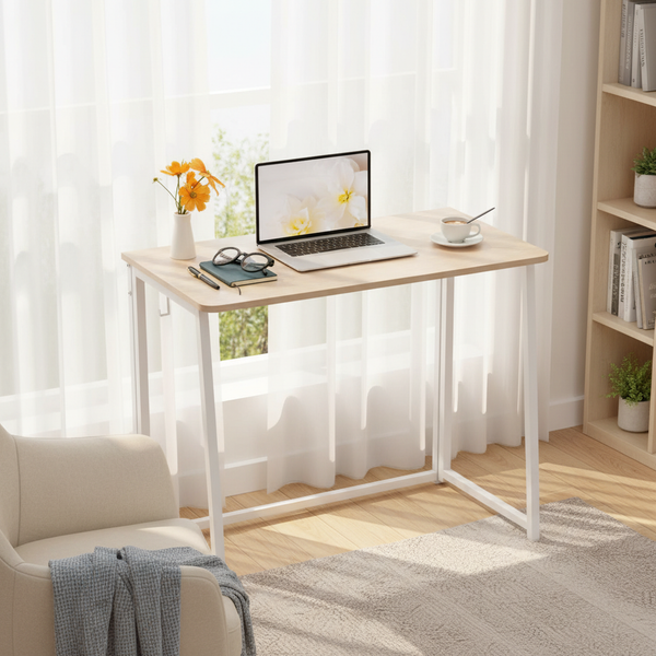 CONCETTA Lightweight Folding Desk 31.5", Space Saving Workstation, Portable Computer Table for Small Home Office & RV, Easy Set Up
