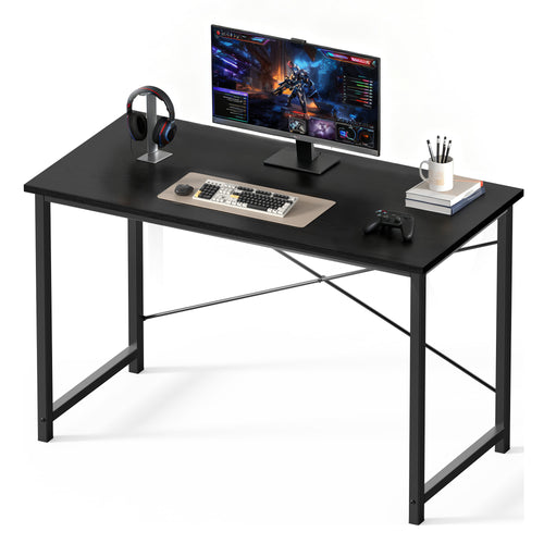 CONCETTA Modern Simple Style Wooden Work Office Desks with Storage Bag and Iron Hook