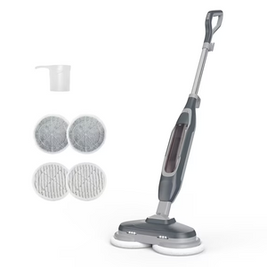 CONCETTA Hard Floor Steam Mop with Dual Cleaning Heads, 3 Steam Modes, LED Headlights
