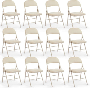 CONCETTA Genuine Leather Folding Chair - Soft and comfortable, easy to carry and store, suitable for events, weddings, parties, home, office