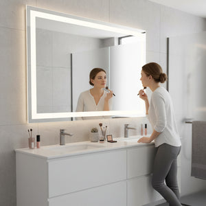 CONCETTA Bathroom Mirror with LED Light, Anti-Fog, Dimmable, Backlit + Front Lit Wall Mirror Vanity Mirror