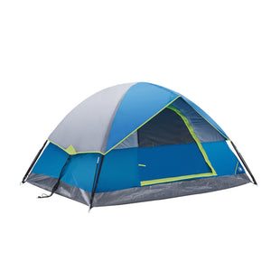 SHOUFTW 2-4 Person Waterproof Camping Tent with Rainfly, Easy Setup Dome Tent with Mesh Windows & Skylight Vent, Lightweight Portable Tent for Outdoor Camping, Hiking, Festivals & Backyard