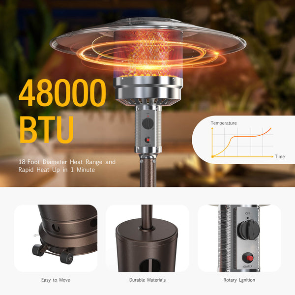 CONCETTA Propane Heater for Outdoor Camping