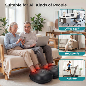 CONCETTA Full Foot Massager Machine with Heat & Shiatsu, Deep Tissue Plantar Fasciitis Relief, Gifts for Women Men Mom Dad, Fits up to Size 13