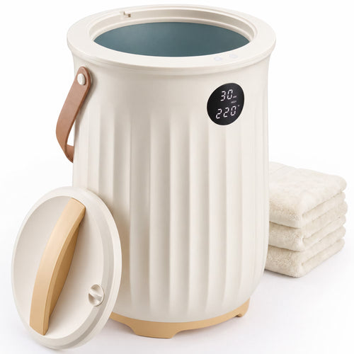 SHOUFTW 20L Bucket Towel Warmer with Auto Shut Off, Fast Heating, One-Touch Control & Fragrance Tray for Blankets & Robes