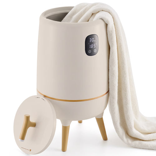 SHOUFTW 20L Towel Warmer Bucket, 450W Heated Towel Warmer with 4 Heat Level, Remote Control & Aromatherapy Box