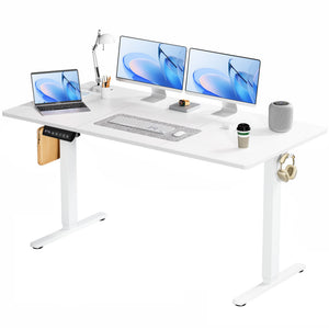 CONCETTA Electric Height Adjustable Desk, Ergonomic Sit Stand Workstation, One-Touch Lift Home Office Desk
