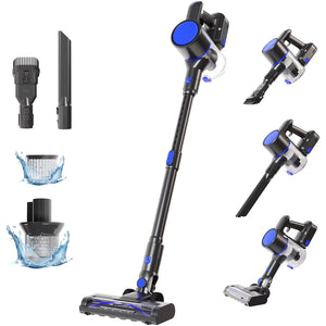 CONCETTA Cordless Vacuum Cleaner with Self-Standing, LED Screen, Lightweight Powerful Suction, 6-in-1 Rechargeable for Home Carpets, Pet Hair, Hardwood Floors