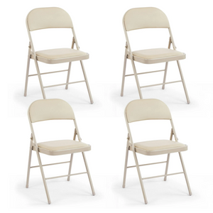 CONCETTA Genuine Leather Folding Chair - Soft and comfortable, easy to carry and store, suitable for events, weddings, parties, home, office