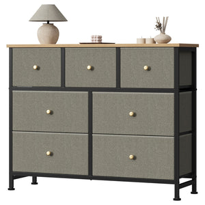 CONCETTA 7-Drawer Fabric Storage Cabinet for Adults, TV Cabinet Sideboard, Organizer Furniture for Living Room, Office, Kitchen, Hallway