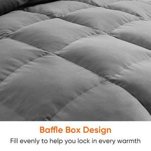 CONCETTA Fluffy Duvet Insert, Hotel Feather Comforter, Lightweight Down Alternative