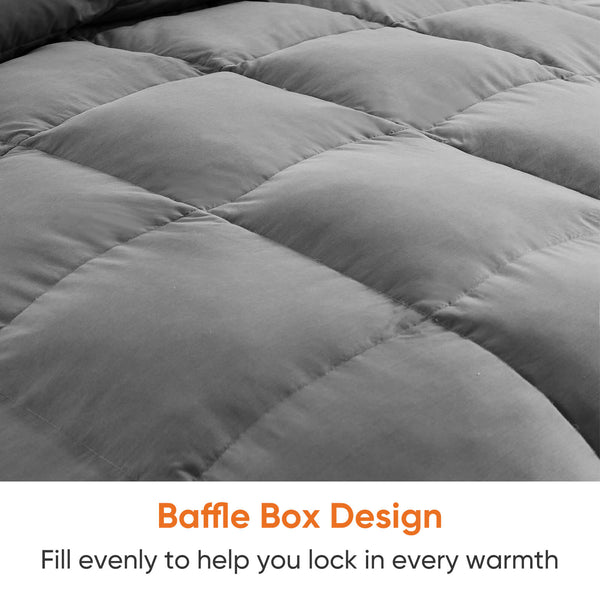 CONCETTA Fluffy Duvet Insert, Hotel Feather Comforter, Lightweight Down Alternative