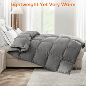 CONCETTA Fluffy Duvet Insert, Hotel Feather Comforter, Lightweight Down Alternative