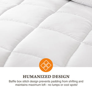 CONCETTA Comforter and Duvet Insert,All Season Down Alternative Comforters Hotel Blanket with Corner Tabs