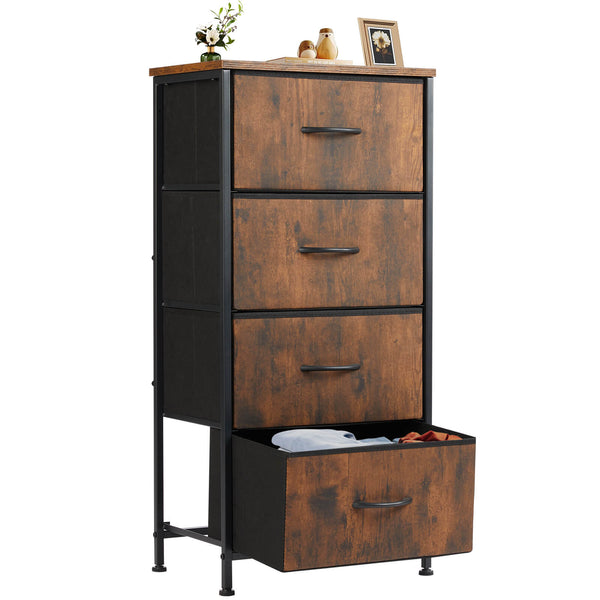 JOINSUN Drawers Dresser Chest of Drawers,Metal Frame and Wood Top