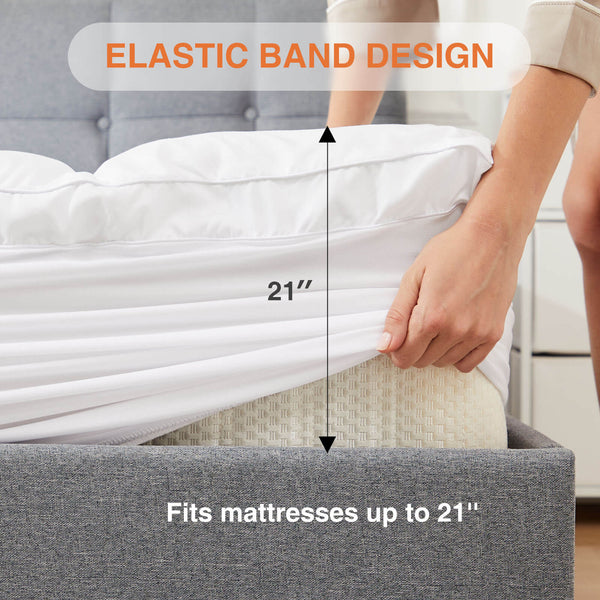 CONCETTA Mattress Topper Twin, Extra Thick Bed Topper for Hot Sleepers