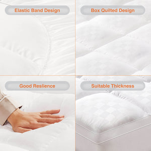 CONCETTA Mattress Topper Twin, Extra Thick Bed Topper for Hot Sleepers