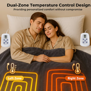 Heated Blanket, ETL Certificated Heating Electric Blanket with 10 Heat Levels, Machine Washable Winter Warmer with Over-Heat Protection
