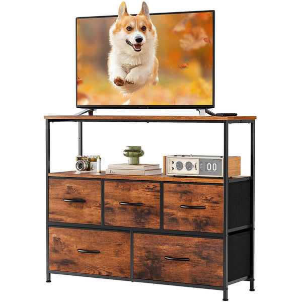 CONCETTA Dresser TV Stand, Dresser for Bedroom, Dresser Drawer Organizer, TV Console Table