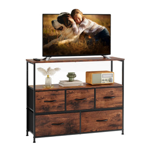 CONCETTA Dresser TV Stand, Dresser for Bedroom, Dresser Drawer Organizer, TV Console Table