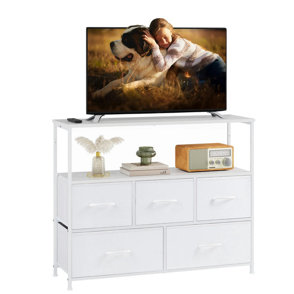 CONCETTA Dresser TV Stand, Dresser for Bedroom, Dresser Drawer Organizer, TV Console Table