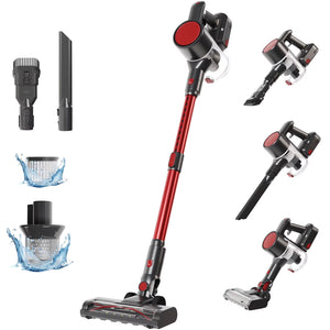 CONCETTA Cordless Vacuum Cleaner with Self-Standing, LED Screen, Lightweight Powerful Suction, 6-in-1 Rechargeable for Home Carpets, Pet Hair, Hardwood Floors