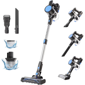 CONCETTA Cordless Vacuum Cleaner with Self-Standing, LED Screen, Lightweight Powerful Suction, 6-in-1 Rechargeable for Home Carpets, Pet Hair, Hardwood Floors