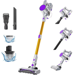 CONCETTA Cordless Vacuum Cleaner with Self-Standing, LED Screen, Lightweight Powerful Suction, 6-in-1 Rechargeable for Home Carpets, Pet Hair, Hardwood Floors
